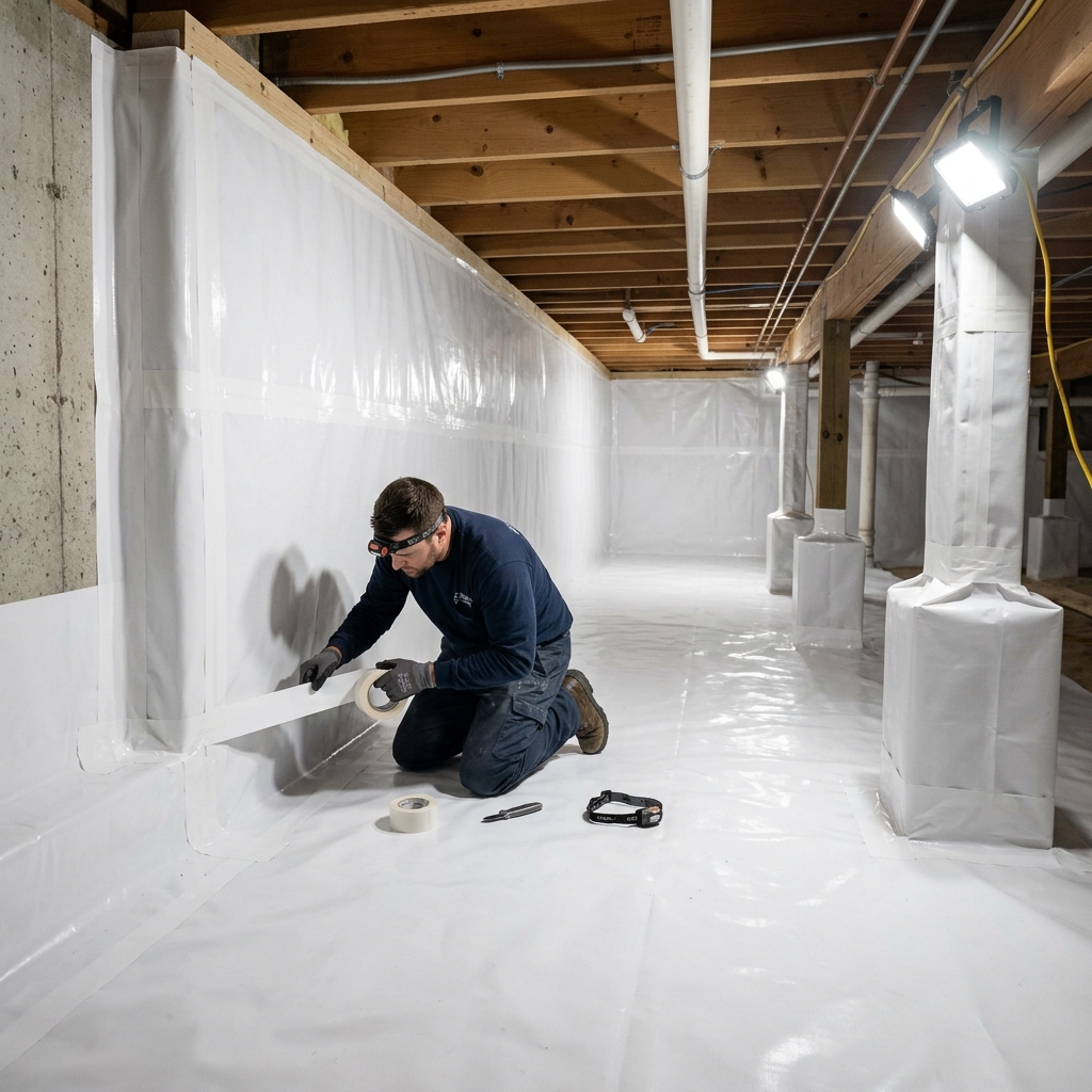 Clean Crawl Space Encapsulation in Matthews, NC